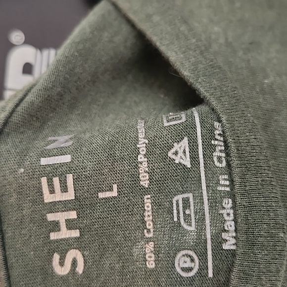 SHEIN Women's Green Floral Graphic Tee, Large - Picture 4 of 5